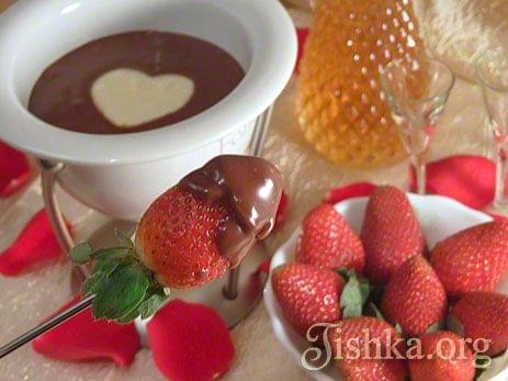 Шоколадное фондю романтическое рецепт с фото