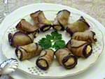 Баклажанные рулетики с сыром. Пошаговый фоторецепт.