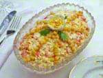 Салат с крабовыми палочками и болгарским перцем. Пошаговый фоторецепт.