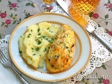 Запеченное куриное филе с вешенками. Пошаговый фоторецепт.