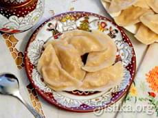 Вареники с квашеной капустой (постные). Пошаговый фоторецепт.