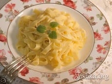 Фетучини Альфредо. Пошаговый фоторецепт.