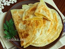 Постные чебуреки (фасолевая начинка). Пошаговый фоторецепт.