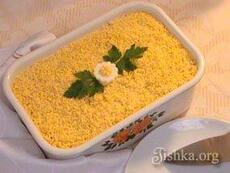 Салат "Мимоза" с сыром. Пошаговый фоторецепт.