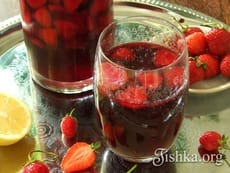 Клубничная сангрия. Пошаговый фоторецепт.