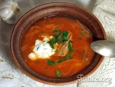 Красный борщ (южный). Пошаговый фоторецепт.