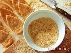Панировочные сухари. Пошаговый фоторецепт.