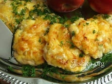 Куриное филе, запеченное с яблоками и сыром. Пошаговый фоторецепт.