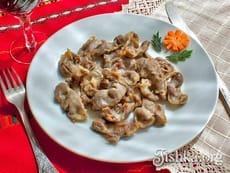 Куриные желудки в сливочном масле. Пошаговый фоторецепт.