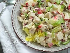 Классический куриный салат (американская кухня). Пошаговый фоторецепт.