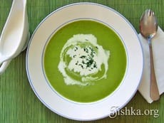 Суп-пюре из зеленого горошка. Пошаговый фоторецепт.