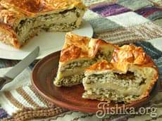 Пирог из лаваша с сыром и творогом. Пошаговый фоторецепт.