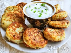 Картофельные котлеты с брынзой. Пошаговый фоторецепт.