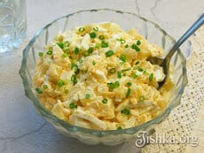 Картофельный салат с майонезом. Пошаговый фоторецепт.