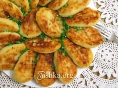 Картофельные зразы с капустой и яйцами. Пошаговый фоторецепт.