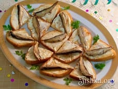 Бутерброды со шпротами. Пошаговый фоторецепт.