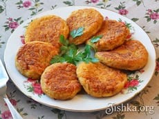 Овощные котлеты из картофеля и тыквы. Пошаговый фоторецепт.